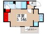 グランカーサ市川国府台 1Rの間取り