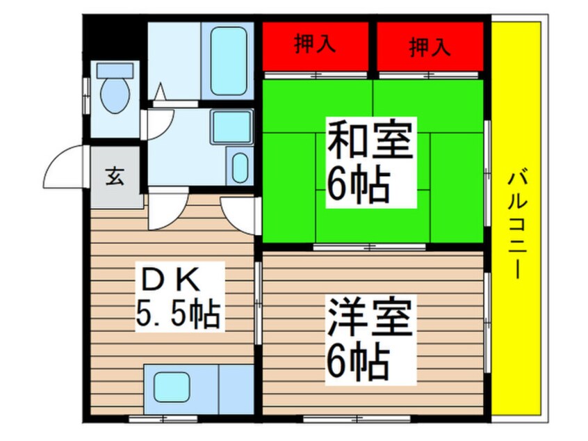 間取図 パールハイツ