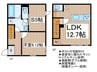 氷川町メゾネットハウス 1LDK+Sの間取り