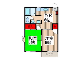 間取図 クレ－ル　コ－ト