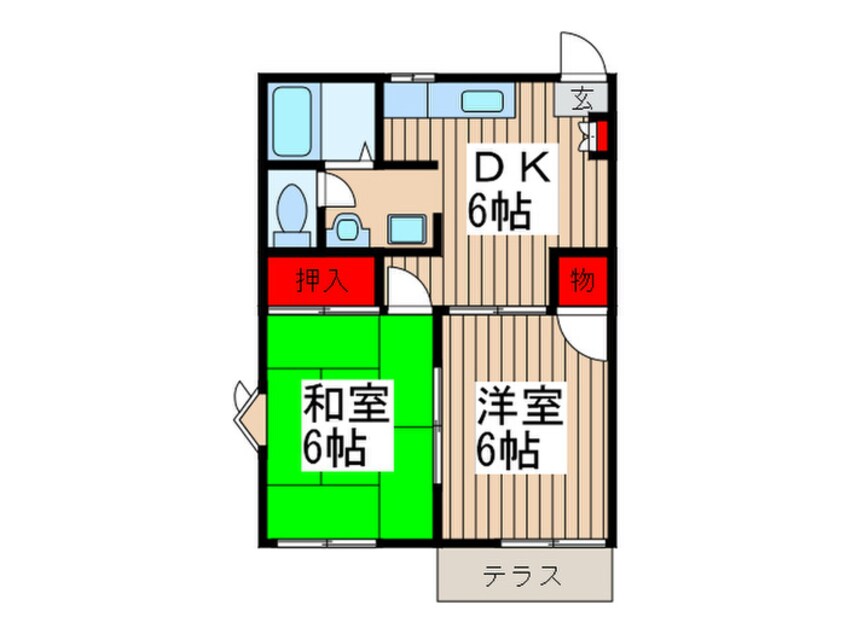 間取図 クレ－ル　コ－ト