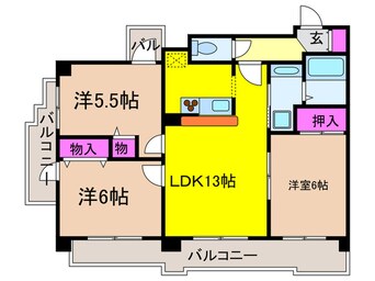 間取図 ドゥーエ練馬