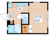 アネックスＫ 1Kの間取り