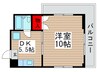 フル－ル佐伯 1DKの間取り