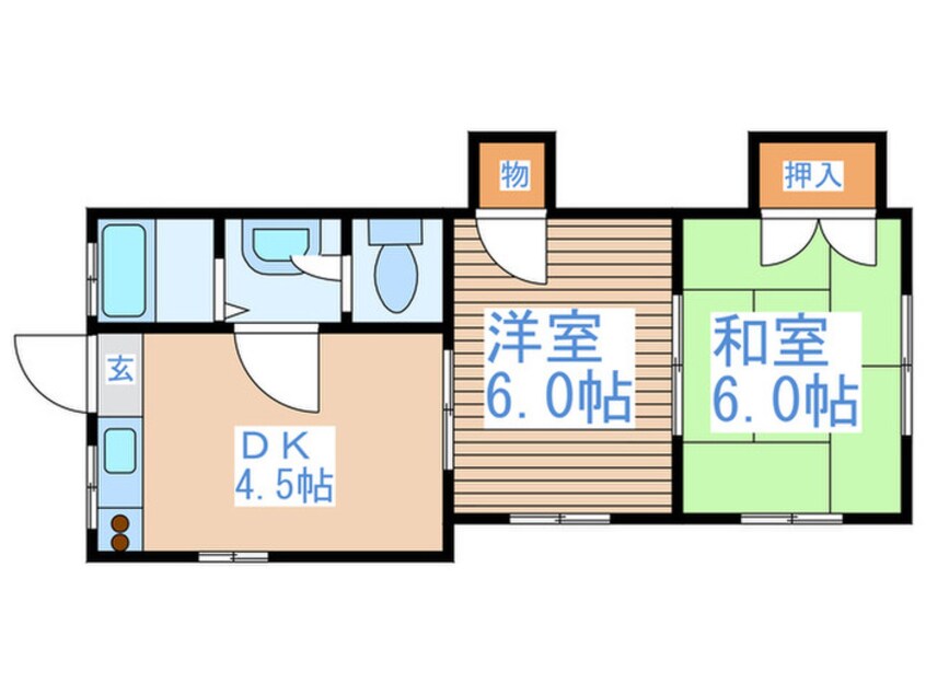 間取図 コ－ポ銀杏