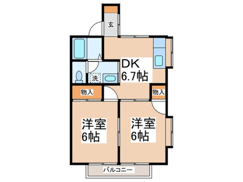 間取図 コーポラスグリーン城山