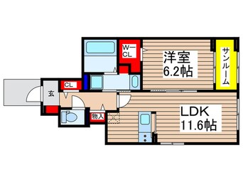 間取図 仮)ノーススターガーデン