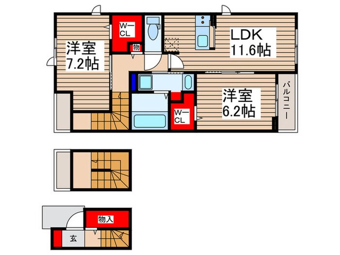 間取り図 仮)ノーススターガーデン