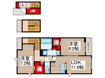 間取図 仮)ノーススターガーデン