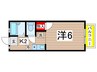 クローバーハイツ　Ｂ棟 1Kの間取り