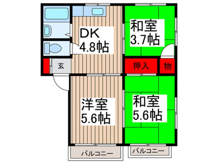 間取図 ｻ-ﾌﾟﾗｲｽ