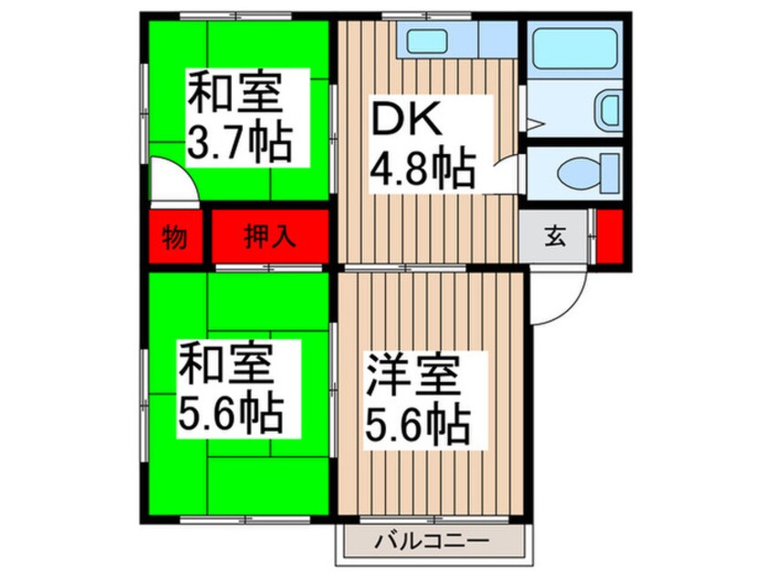 間取図 ｻ-ﾌﾟﾗｲｽ