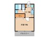 ハ－スグラ－フ 1Kの間取り