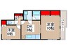 メゾンパストラル 2DKの間取り