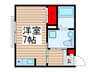 キャメル津田沼 1Rの間取り