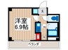 レジディア浦安Ⅱ 1Kの間取り