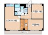 北茅ヶ崎アパートメント７号棟 2LDKの間取り