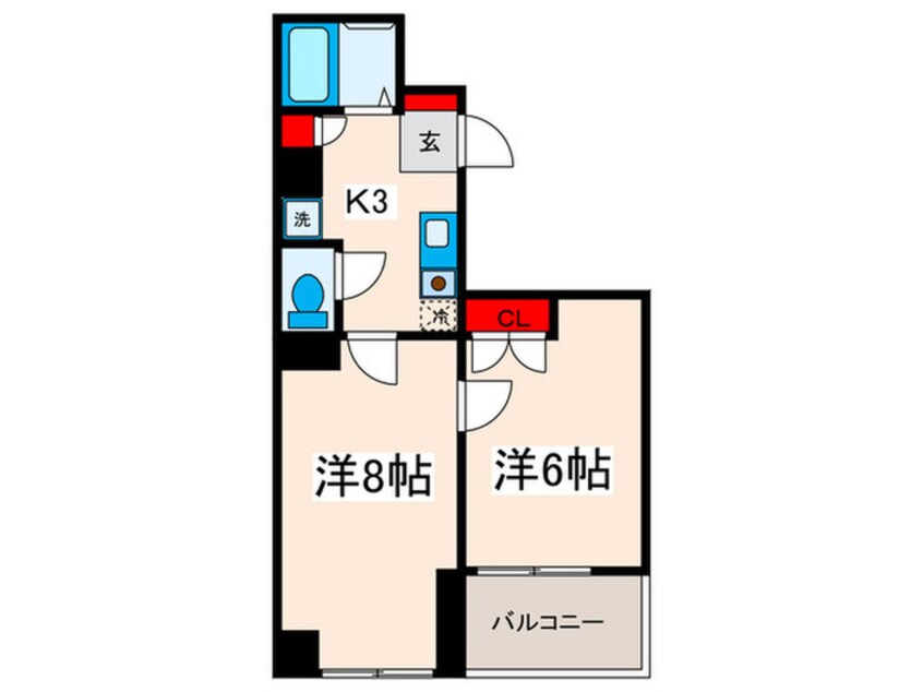 間取図 プレイス　カサレリア