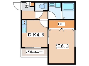 間取図 ジーメゾン東成瀬ウエスト