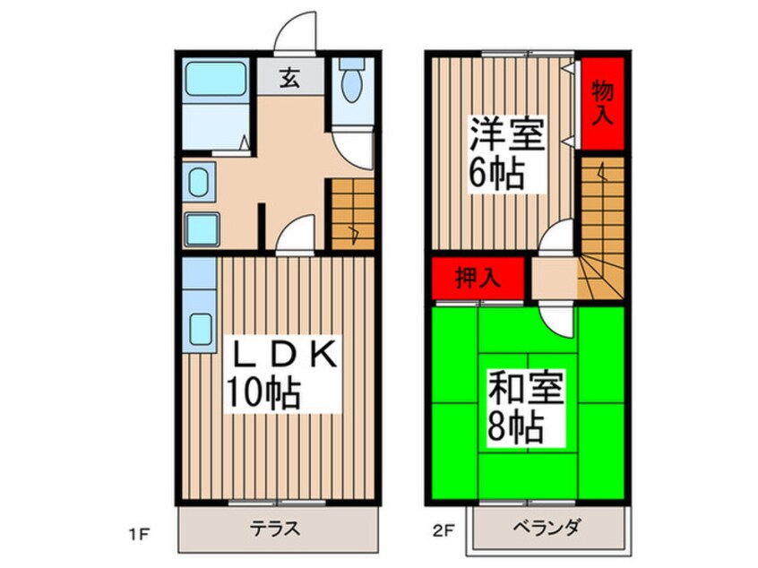 間取図 ドミール北国分