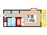ハウスマルベリ 1Rの間取り
