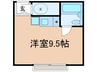 九段アビタシオン(２０２) 1Rの間取り