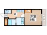 シクレッツァ　カーサKT 1Kの間取り