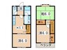 テラスハウス矢部Ａ 3Kの間取り