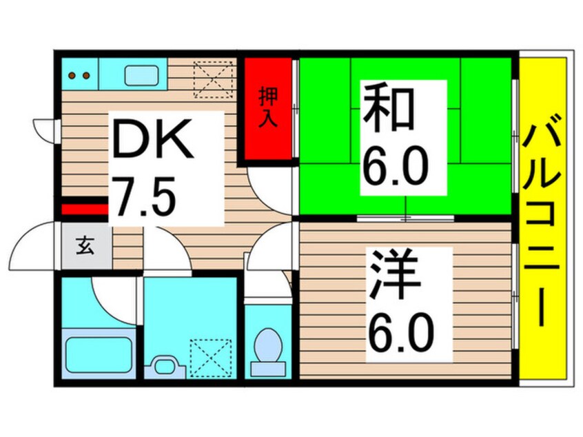 間取図 アイリスセゾン北綾瀬