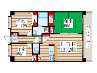 間取図 モアノ－ブル