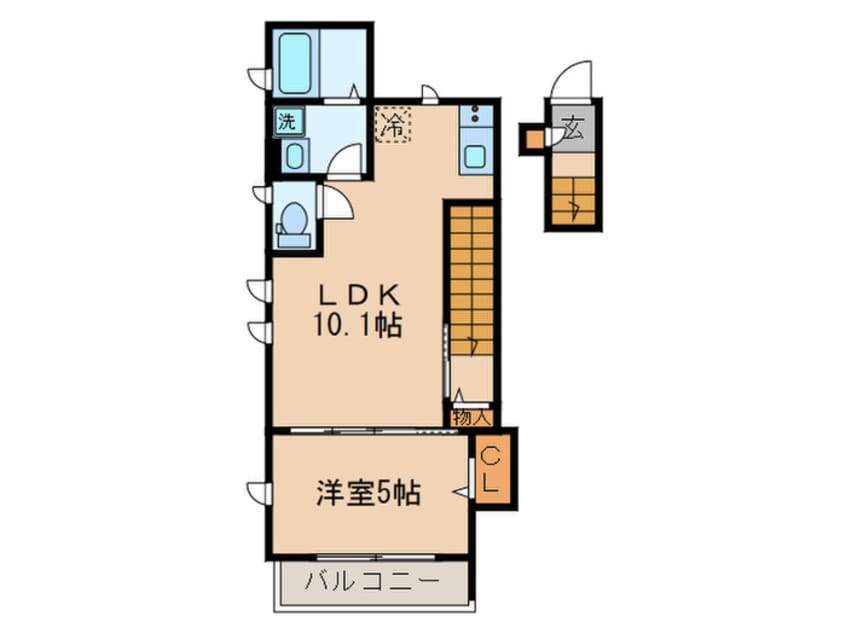 間取図 ホワイトプラターヌ