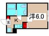 ラウレア五反野 1Kの間取り