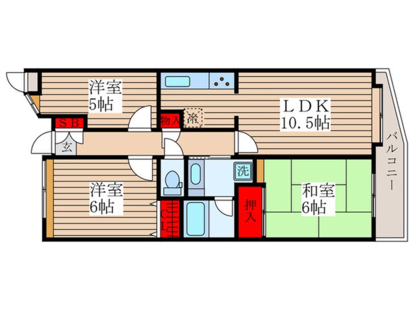 間取図 アルス立川