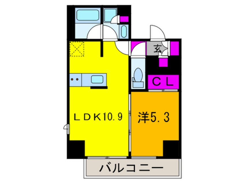 間取図 ヴェルデコート西新宿
