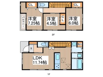 間取図 ルミエール・N