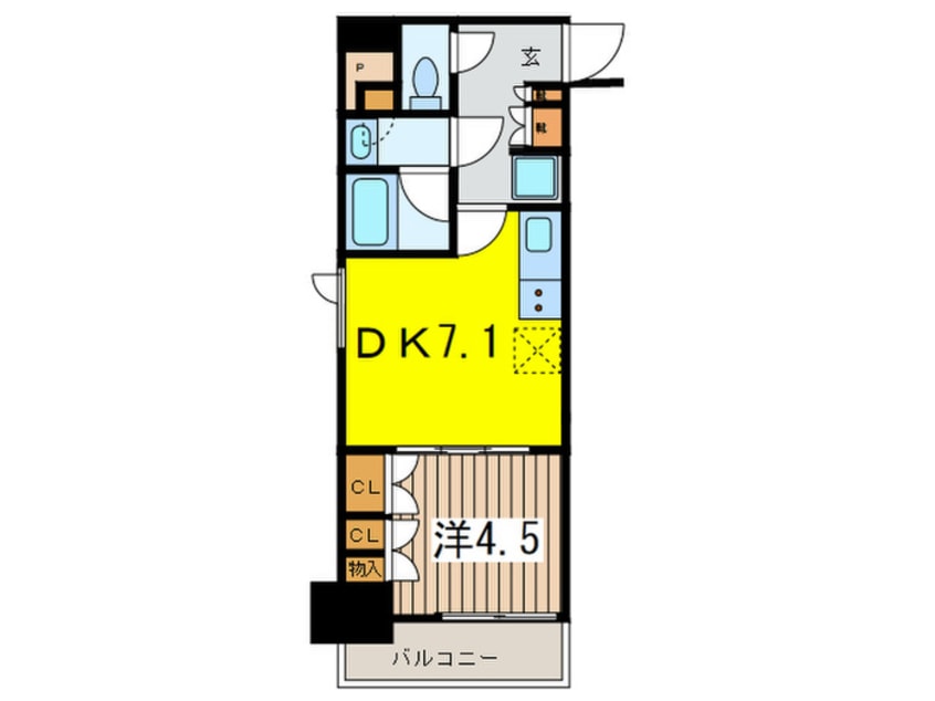 間取図 パークアクシス日本橋兜町