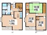 ガ－デンハウス北川第三２号棟 3LDKの間取り