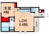 セジュール西台８ 1LDKの間取り