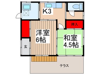 間取図 扇町屋貸家１