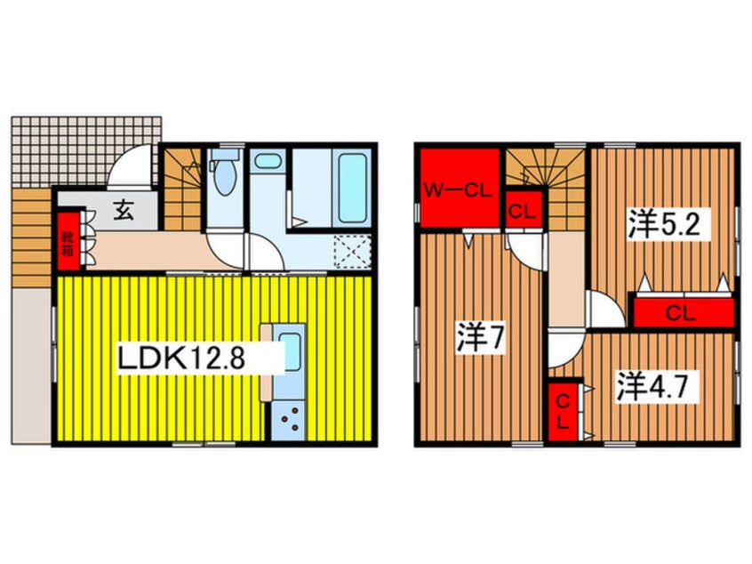 間取図 さいたま市緑区中尾貸家