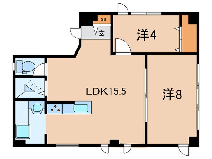 間取り図 ＯＭＵＳ　ＩＩ