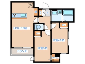 間取図 Felicia Heiwadai