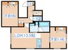 Felicia Heiwadai 2LDKの間取り