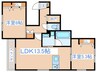 Felicia Heiwadai 2LDKの間取り