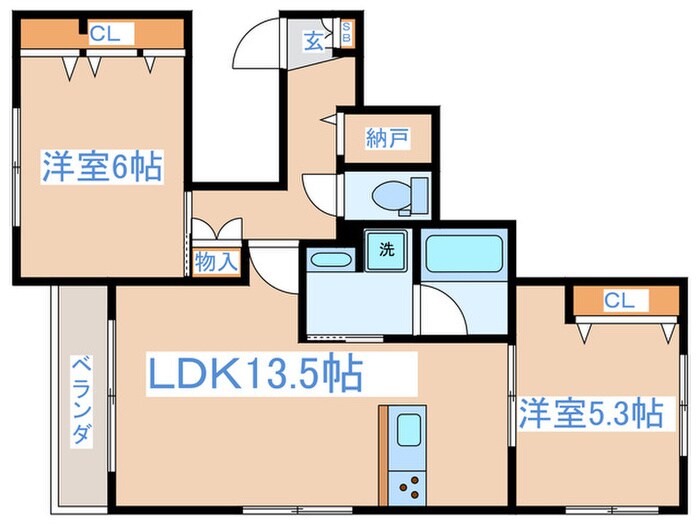 間取り図 Felicia Heiwadai