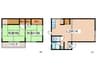 汐入５丁目戸建 2LDKの間取り