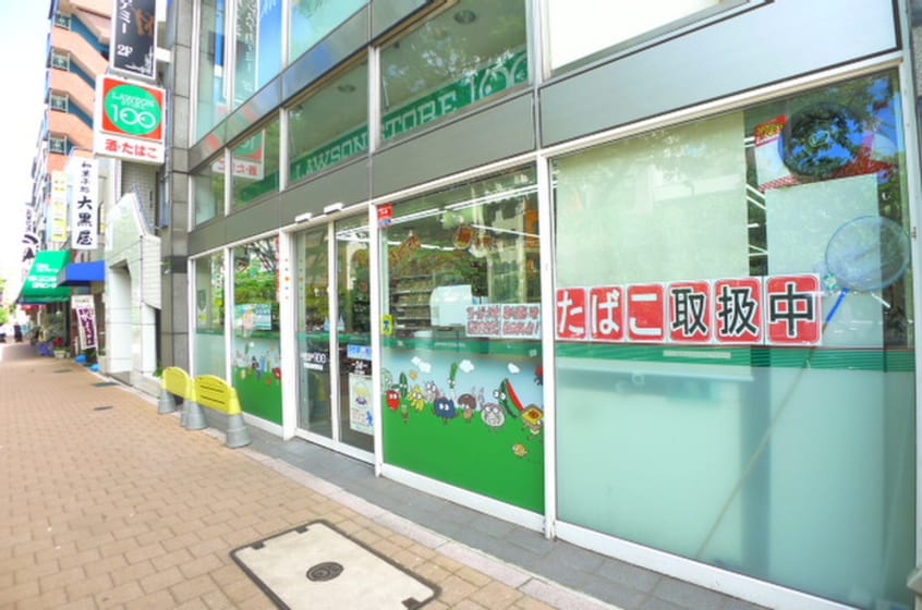 ローソンストア100　LS早稲田鶴巻町店_2(コンビニ)まで298m ﾘｳﾞｼﾃｨ早稲田