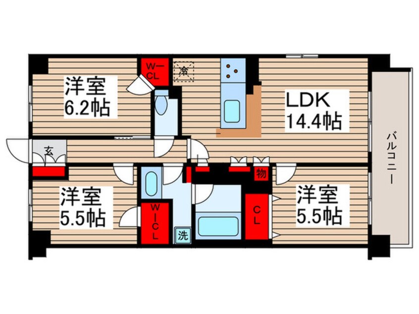 間取図 アドグランデ松戸(209)