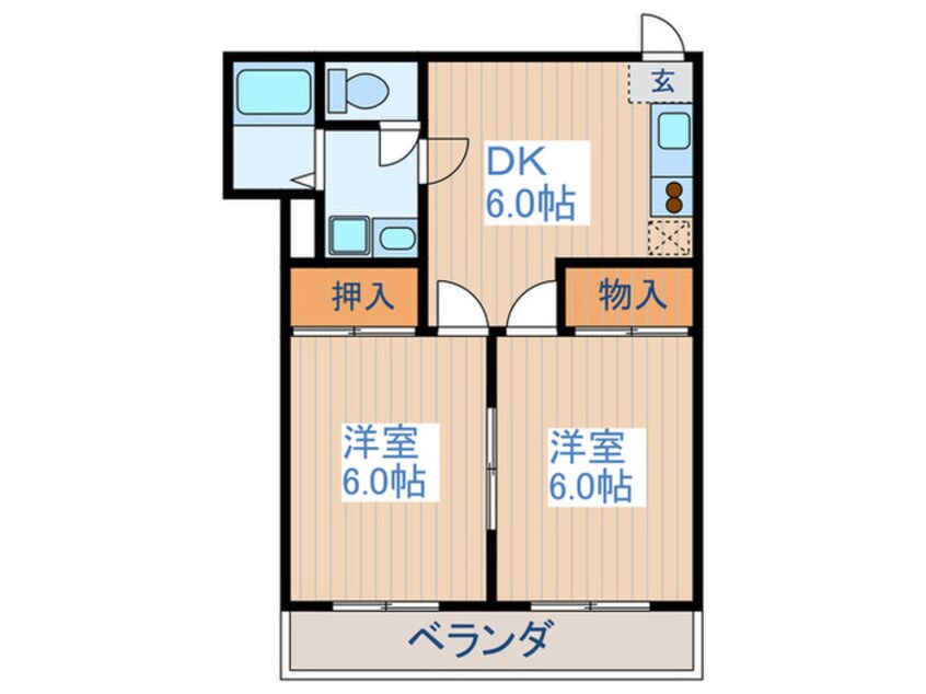 間取図 第３畑山コーポ