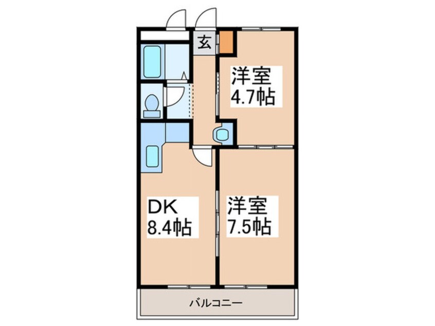 間取図 田園ドミ－ル